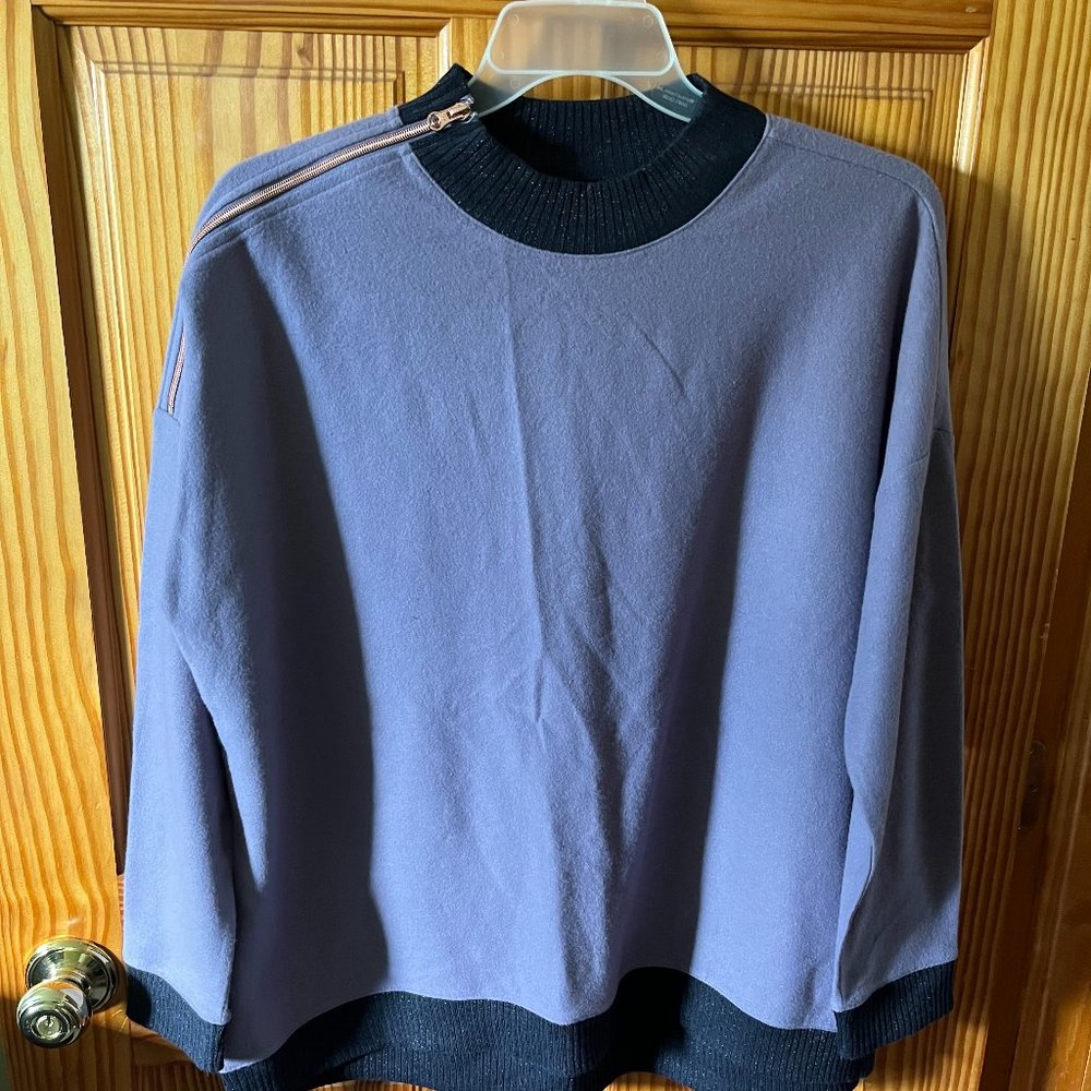 Xersion 2XL Black/Purple Top